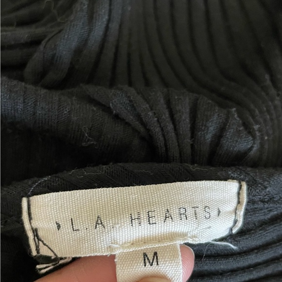 PacSun LA Hearts Black Ribbed Dress - Picture 6 of 6